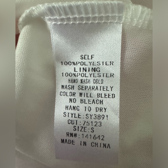 She+Sky Floral Deep V Maxi Dress S Straps Summer Sundress Tangerine & Fuchsia - Picture 14 of 15